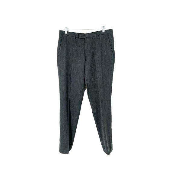 Boss Hugo Boss Grey Wool Long Sleeve Pockets Blazer 2 Piece Men's Suit Set 40L - Picture 6 of 14